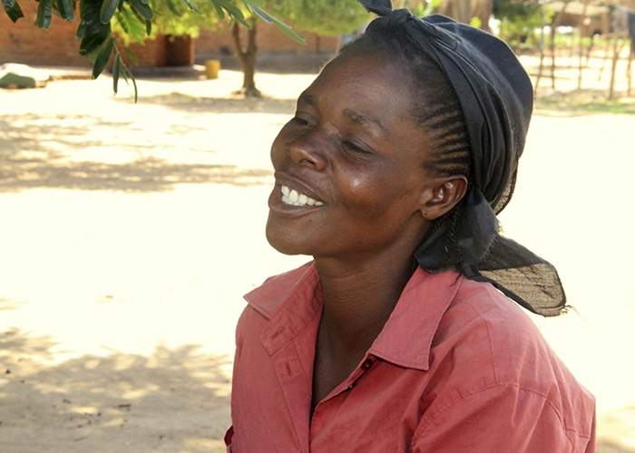 The most significant change in Gertrude Kayira's life through ECRP has come through the provision of livestock. It's an asset which multiplies well and isn't hard to sell: 'If you have a problem and realise that ganyu won’t work, you look at the goat and think "I can sell that!"