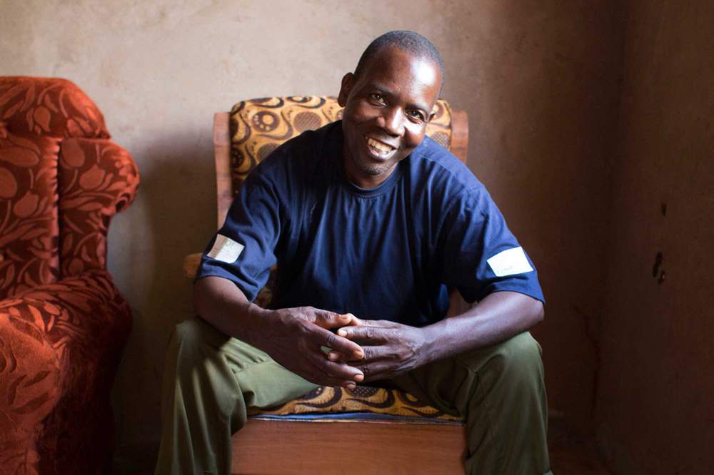 Steve Malambo, 45, is married with three children. He is a VSL group coordinator and a lead farmer, and is involved in the pigeon pea scheme introduced by ECRP.